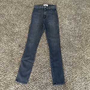 Reformation May High & Skinny Jeans Washed Black Women's Size 24 High Rise